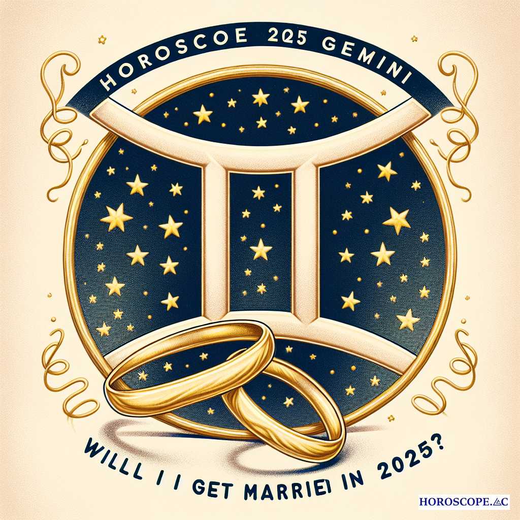 2025 Horoscope for Gemini: Will I Get Married in 2025?